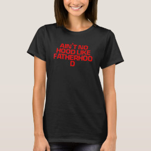 Camiseta Vermelho dizendo que não é madeira como pai