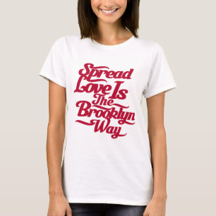 Camiseta Vermelho do amor de Brooklyn