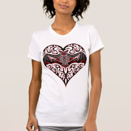 Camiseta Vermelho do bastão do amor