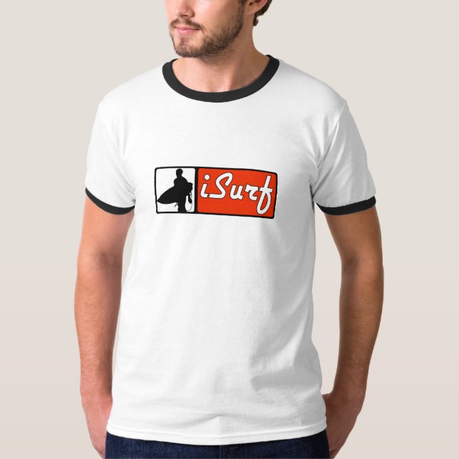 Camiseta vermelho do iSurf (Frente)