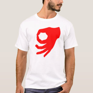 Camiseta Vermelho do jogo do círculo