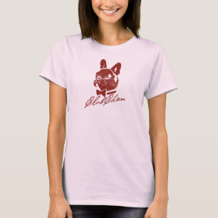 Camiseta Vermelho do logotipo do vintage de CHIEN do CLUBE