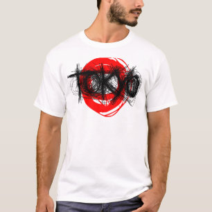 Camiseta Vermelho do t-shirt do risco de Tokyo