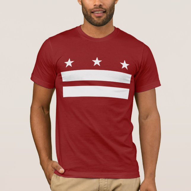 Camiseta Vermelho do t-shirt do Washington DC (Frente)