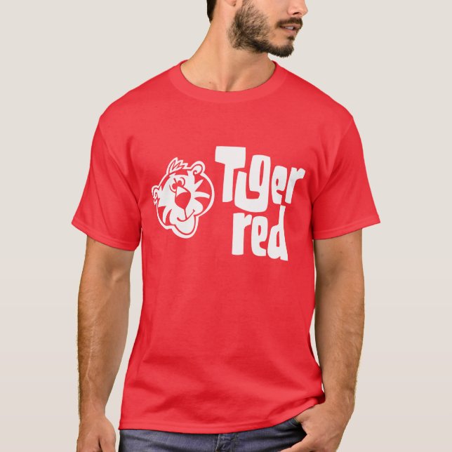 Camiseta Vermelho do tigre (Frente)
