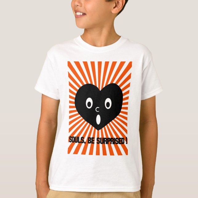 Camiseta vermelho e branco do coração (Frente)