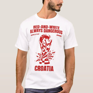 Camiseta Vermelho-e-Branco Sempre Perigoso