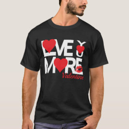 Camiseta Vermelho e branco te amam mais preto