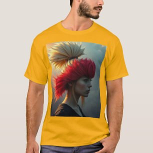 Camiseta Vermelho e loiro
