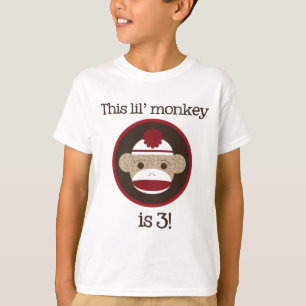 Camiseta Vermelho e macaco da peúga de Brown: Terceiro T d