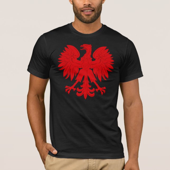 Camiseta Vermelho Eagle polonês (Frente)