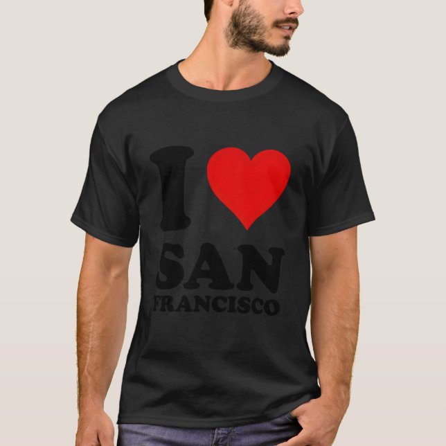 Camiseta Vermelho Ele Eu Amo São Francisco (Frente)