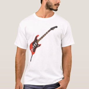 Camiseta Vermelho elétrico do rock and roll de Air Guitar