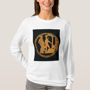 Camiseta Vermelho-figura copo que descreve Athena, Theseus