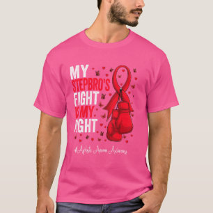 Camiseta Vermelho Fita Espalha Irmão Aplastia Sensibilizaçã