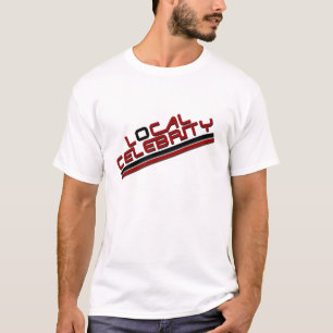 Camiseta Vermelho local da celebridade