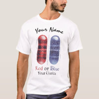 Vermelho ou Azul - Sua Escolha | Arte de Pílula Cy