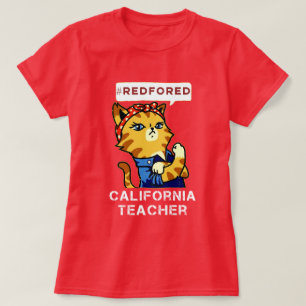 Camiseta Vermelho para o apoio do t-shirt de Ed nossos
