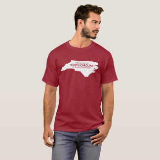 Camiseta Vermelho para o t-shirt de North Carolina do
