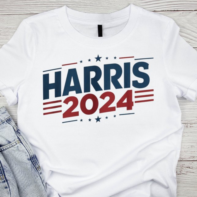 Camiseta Vermelho Patriótico, Branco e Azul Harris 2024 (Criador carregado)