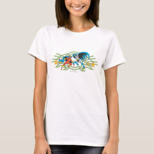 Camiseta Vermelho Tornado + Batman