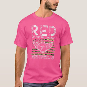 Camiseta Vermelho Visto Vermelho Na Sexta-Feira Militar RED