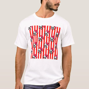 Camiseta Vermelho White Stripes Cugado