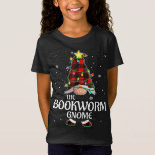 Camiseta Vermelho Xadrez Bookworm Gnome Matando Natal Pajam