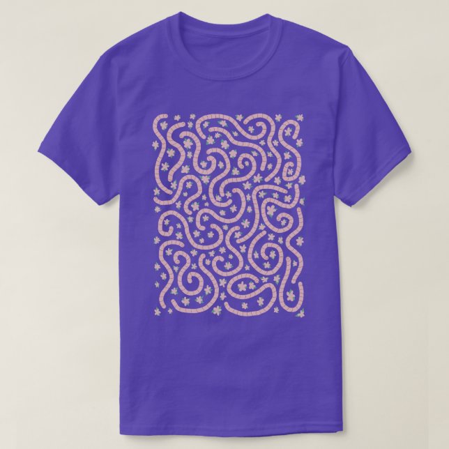 Camiseta Vermes Cor-de-Rosa (Frente do Design)