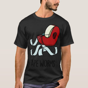 Camiseta Vermes de fita Funny Celophane Fitas 1