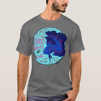 Camiseta vermes de sangue para bettas