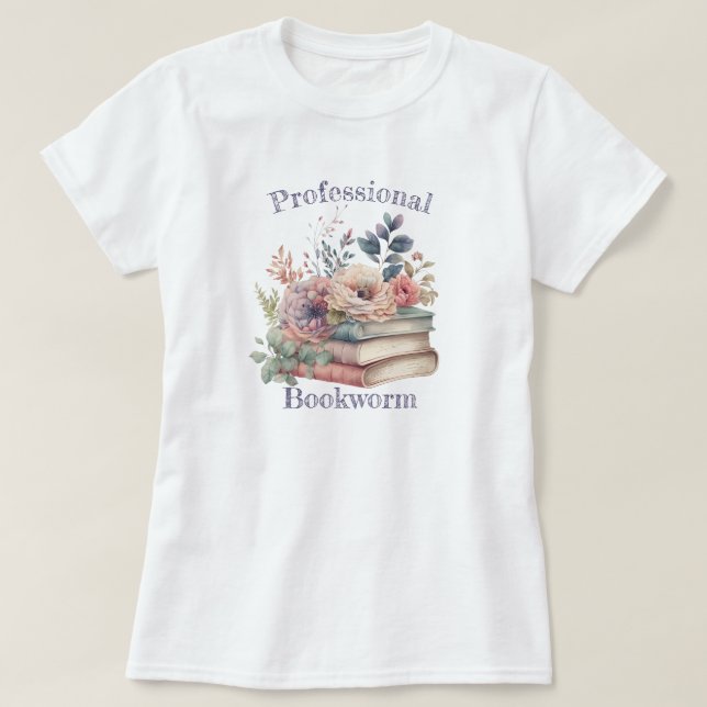 Camiseta Vermes Profissionais de Livros (Frente do Design)