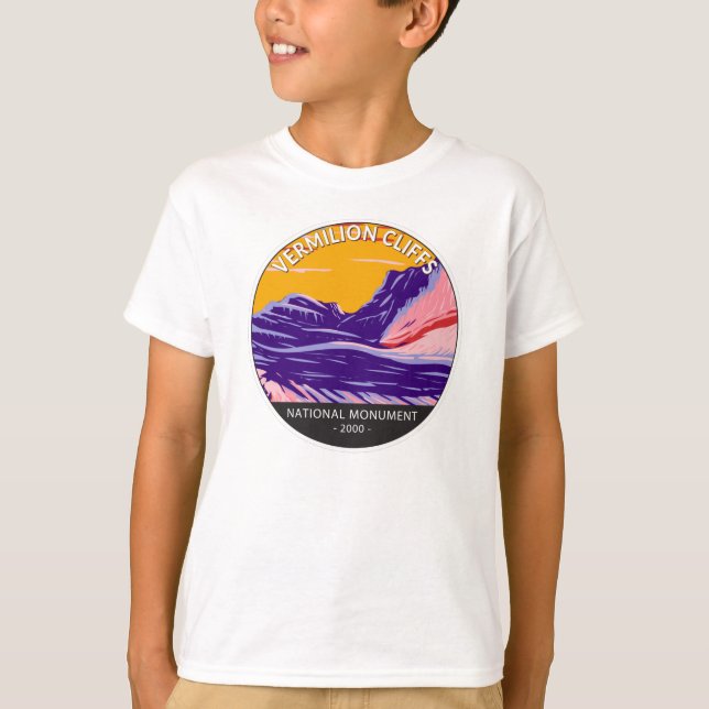 Camiseta Vermilion Cliff Bolso Branco Monumento Nacional  (Frente)
