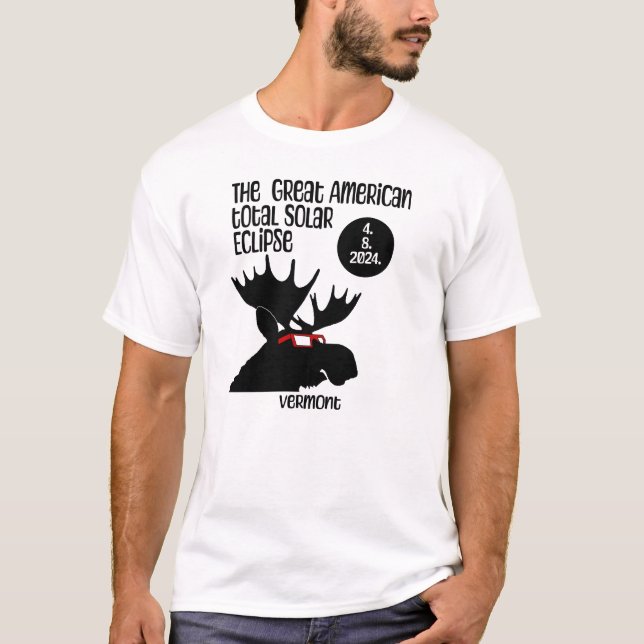 Camiseta Vermont Eclipse Moose (Frente)