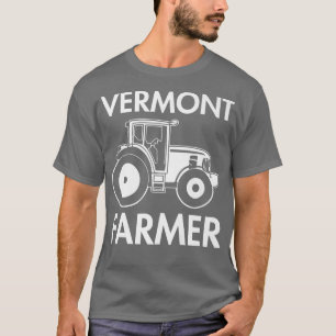 Camiseta Vermont Farmer Vintage Men Trator Fazenda Foo Loca