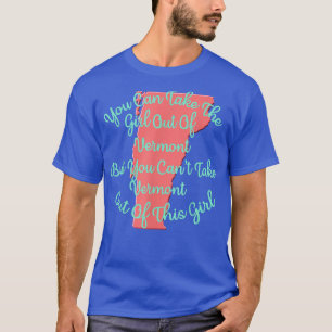 Camiseta Vermont Girl para uma esposa filha mãe irmã Girlfr