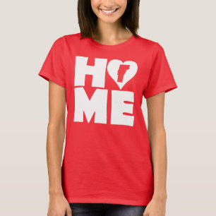 Camiseta Vermont Home Heart State Tees
