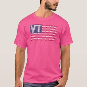 Camiseta Vermont Home State VT American Flag Golf Patriótic