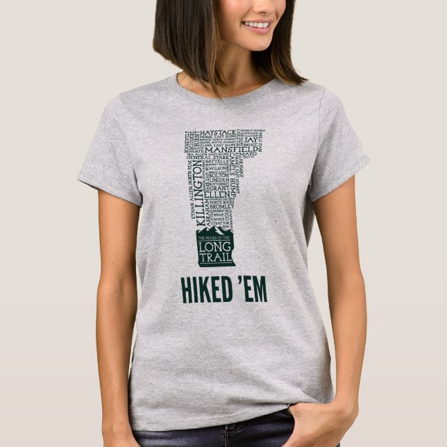 Camiseta Vermont Long Trail Hiked T-Shirt Básico Feminina (Frente)