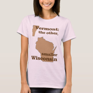Camiseta Vermont: o outro, menor Wisconsin