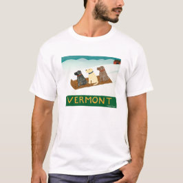 Camiseta Vermont Sled dog-Tee-Stephen Huneck