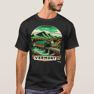 Camiseta Vermont Vistas Green Mountain Maple American Vint