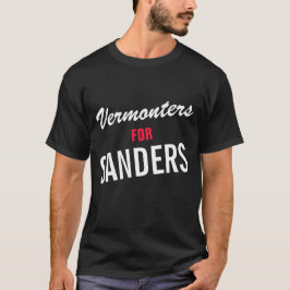CAMISETA VERMONTERS PARA SANDERS - DESIGN DE TEXTO MODELO