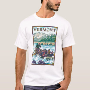 Camiseta VermontRiver que transporta a cena