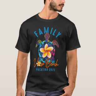 Camiseta Vero Beach 2023 Tie Dye Sea Turtle Família Tema Va