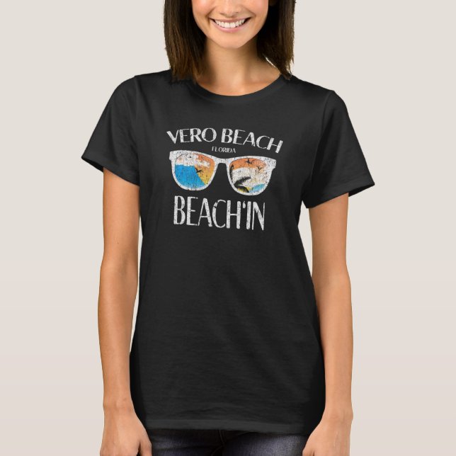 Camiseta Vero Beach Beach Vacing Sunset (Frente)