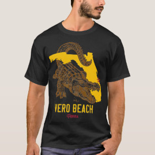 Camiseta Vero Beach Flórida FL Aligator Vacator Surf Sunse