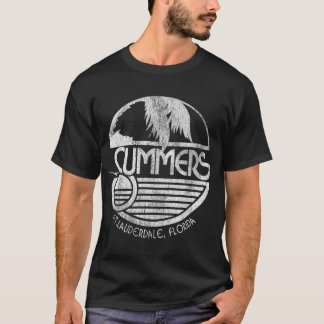 Camiseta Verões na Praia: Ft Lauderdale, Flà no escuro
