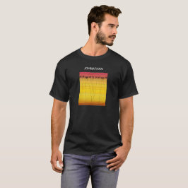 Camiseta Verões tropicais e silhuetas de coco