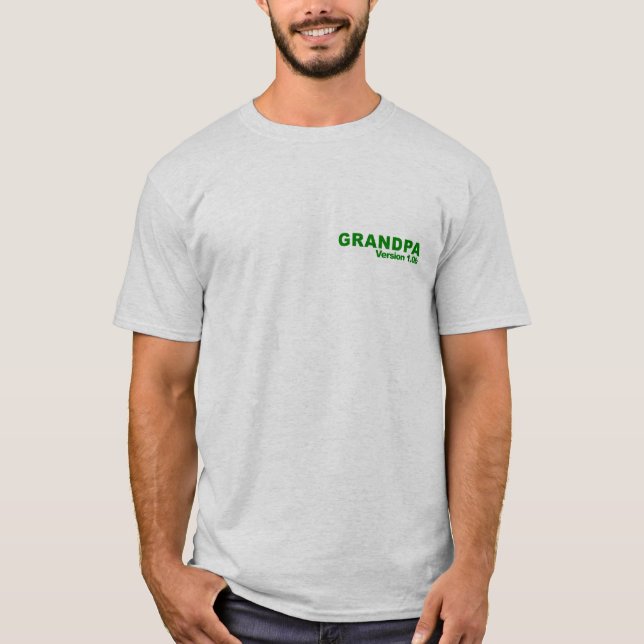 Camiseta Versão 1,0 do vovô (Frente)